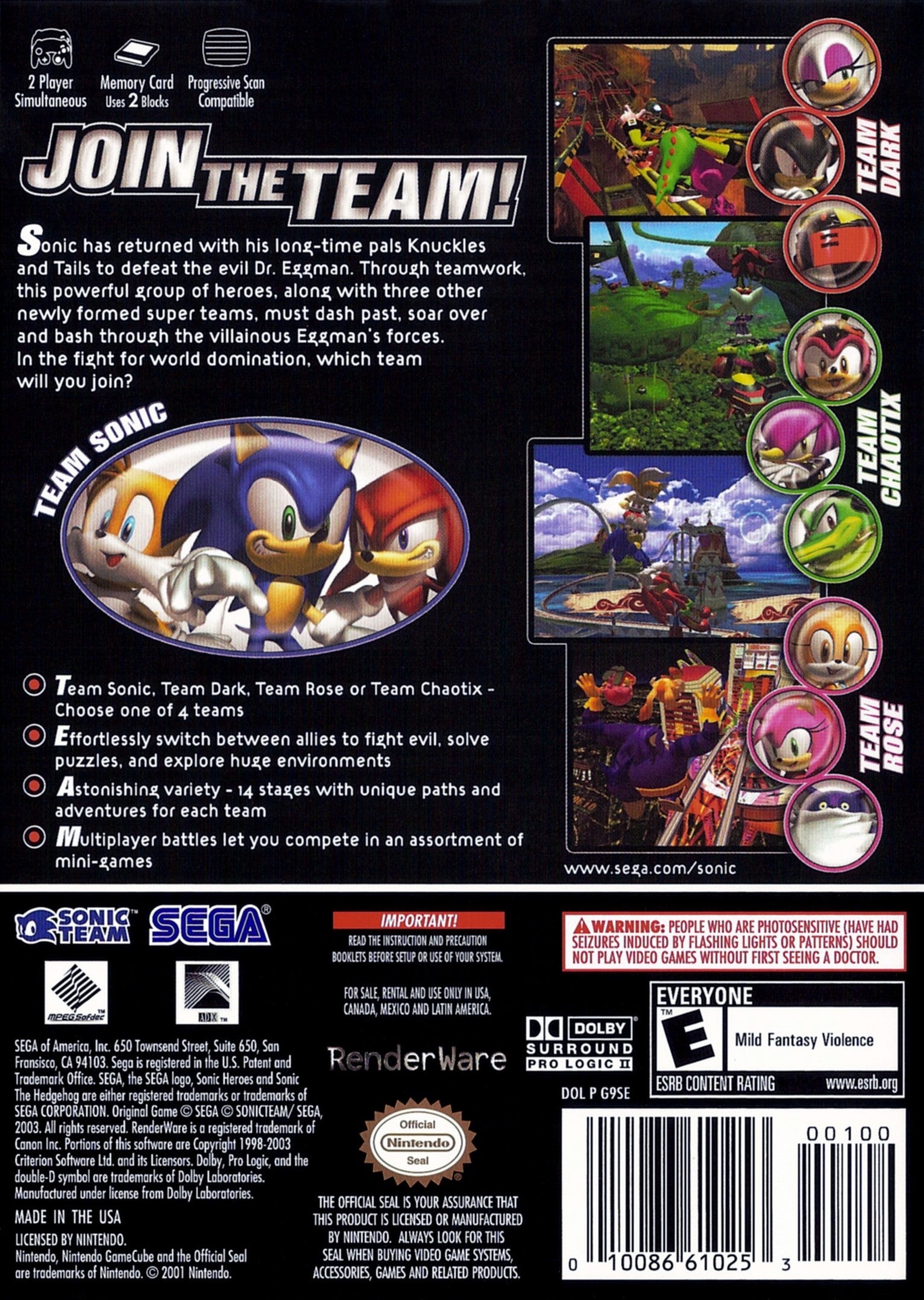 Sonic Heroes