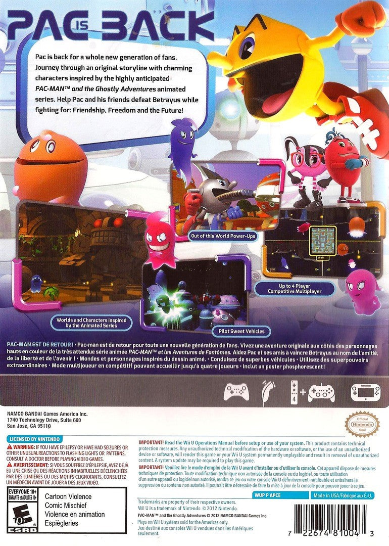 Pac-Man and the Ghostly Adventures Wii U - Video Game - Used - CaveGamers - Image 2