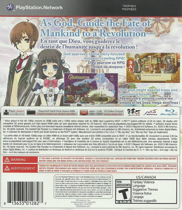 Guided Fate Paradox PS3 - Video Game - Used - CaveGamers - Image 2