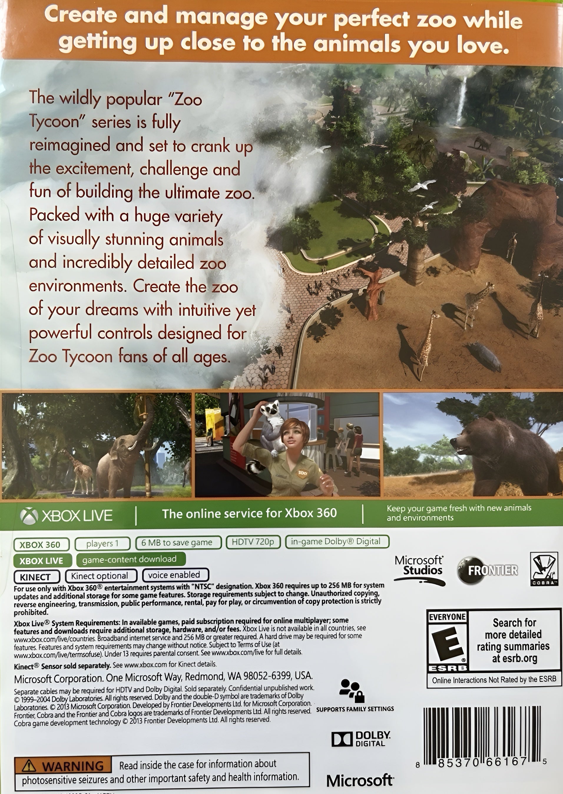 Zoo Tycoon Xbox 360 - Video Game - Used - CaveGamers - Image 2