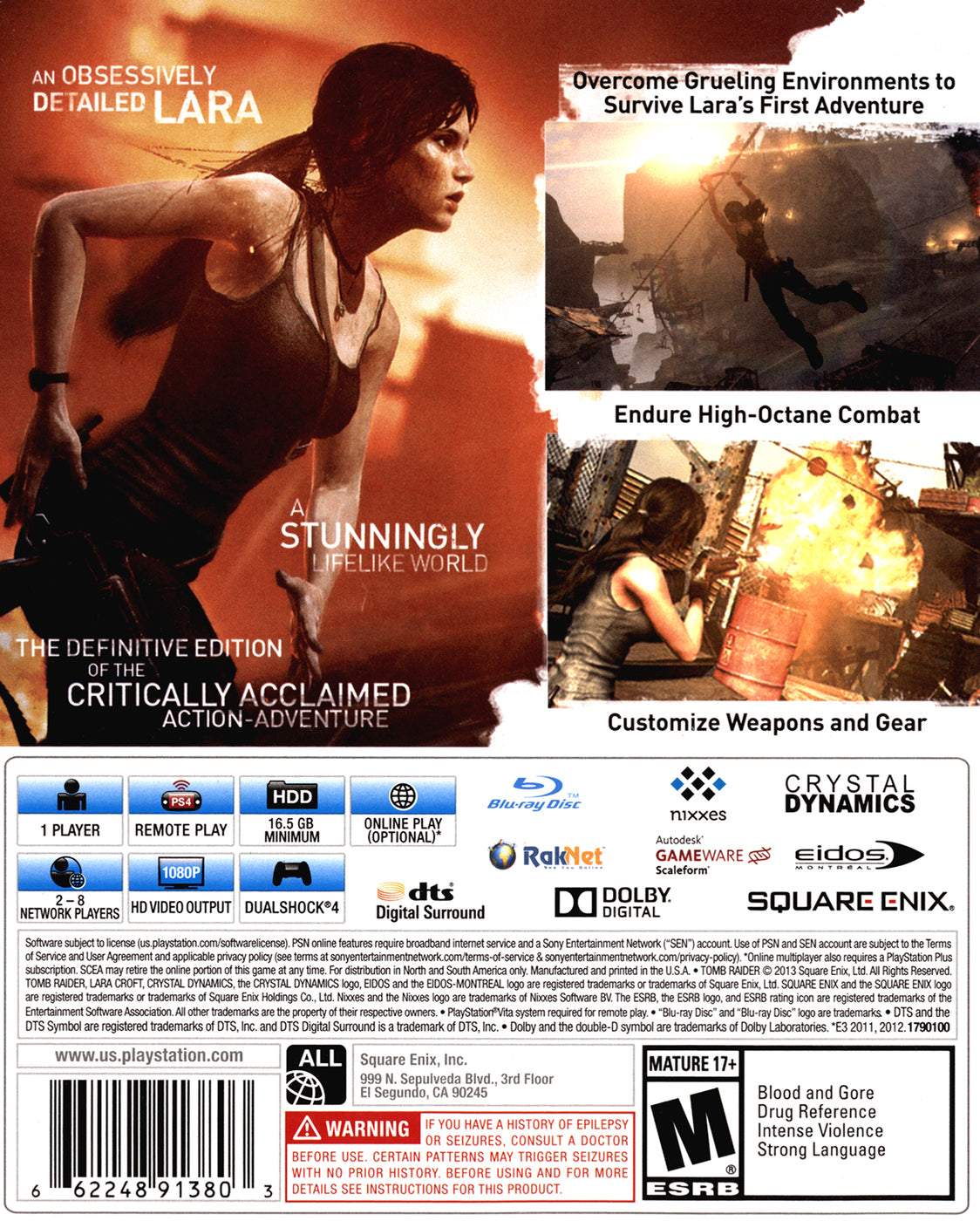 Tomb Raider: Definitive Edition PS4 - Video Game - Used - CaveGamers - Image 2