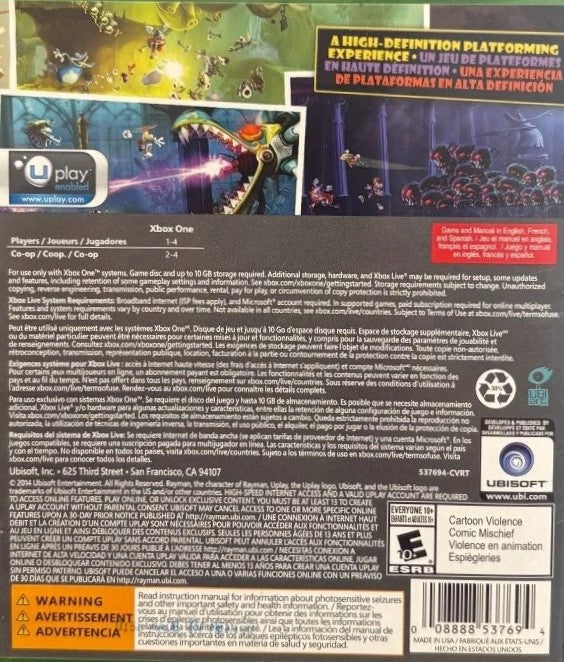 Rayman Legends Xbox One - Video Game - Used - CaveGamers - Image 2