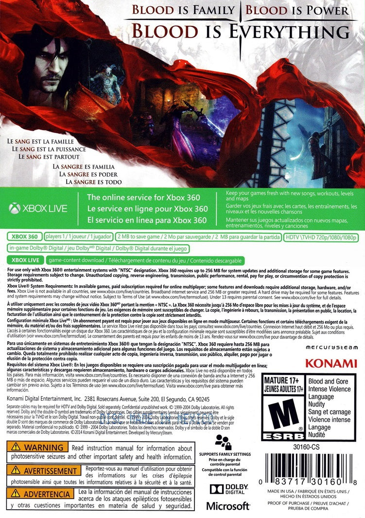 Castlevania: Lords of Shadow 2 Xbox 360 - Video Game - Used - CaveGamers - Image 2