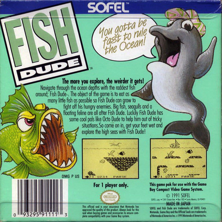 Fish Dude Game Boy - Video Game - Used - CaveGamers - Image 2