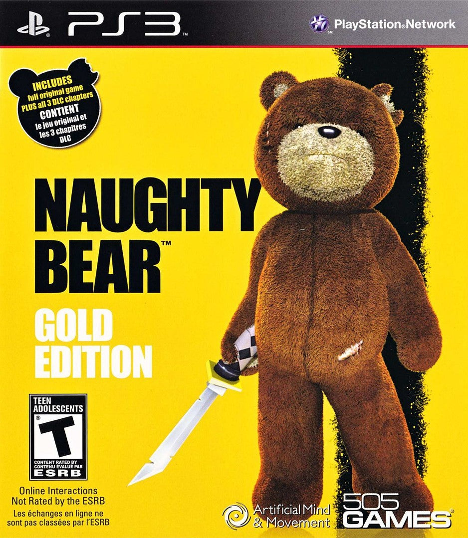 Naughty Bear: Gold Edition PS3 - Video Game - Used - CaveGamers