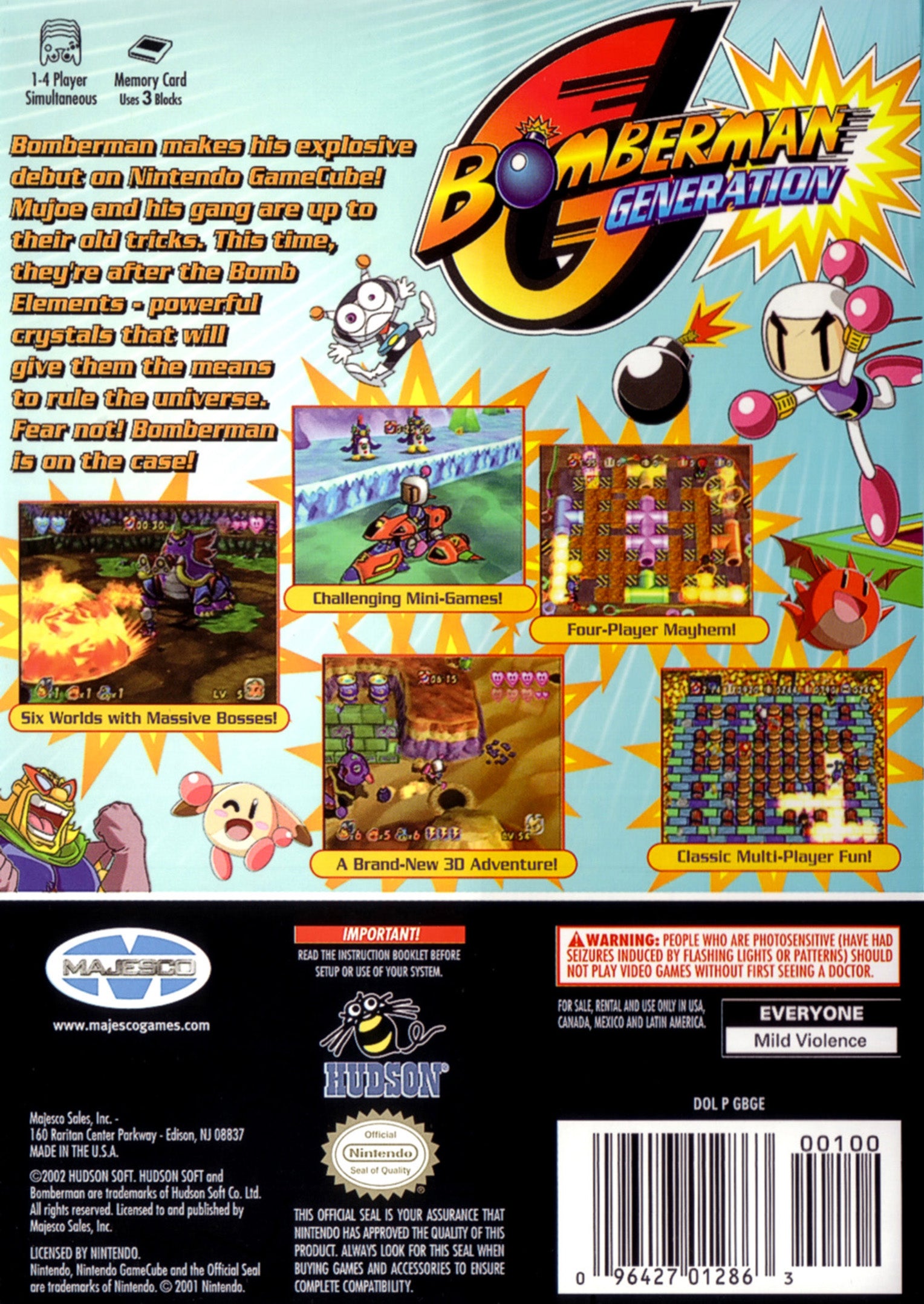 Bomberman Generation GameCube - Video Game - Used - CaveGamers - Image 2
