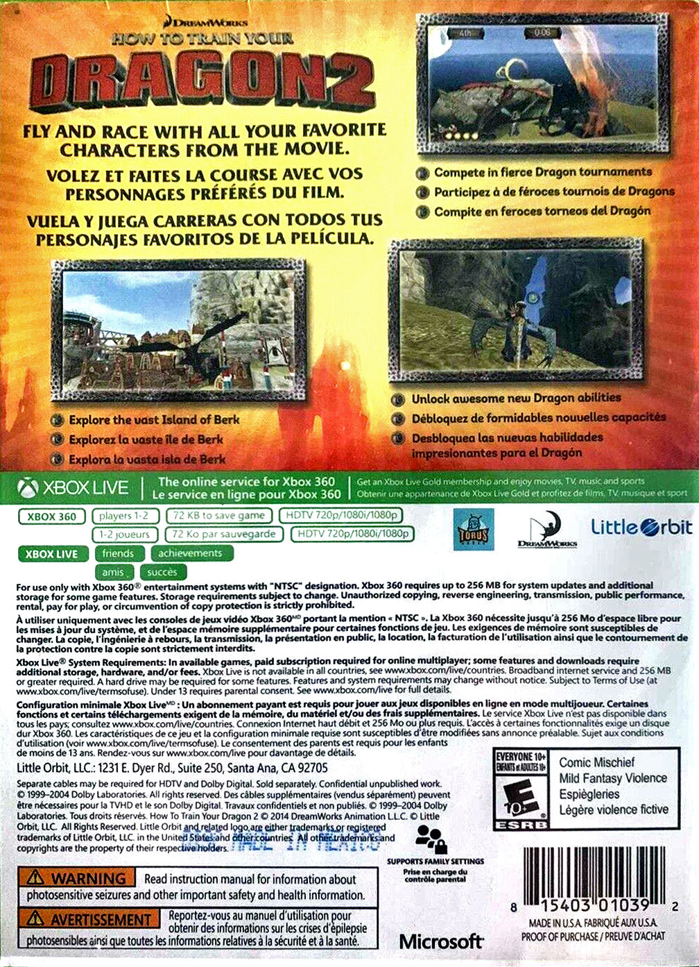 How to Train Your Dragon 2 Xbox 360 - Video Game - Used - CaveGamers - Image 2