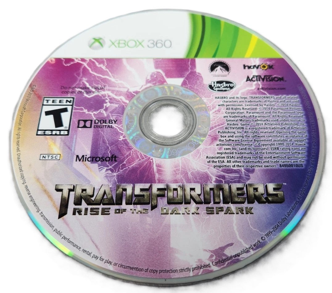 Transformers: Rise of the Dark Spark Xbox 360 - Video Game - Used - CaveGamers - Image 3