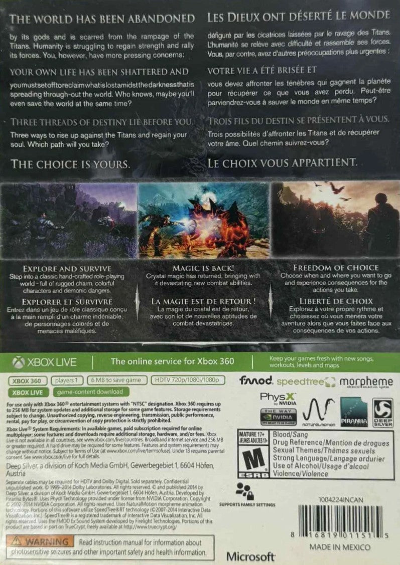 Risen 3: Titan Lords Xbox 360 - Video Game - Used - CaveGamers - Image 2