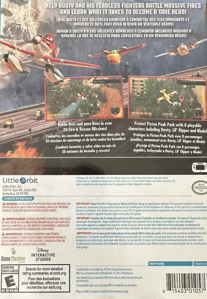 Planes: Fire & Rescue Wii U - Video Game - Used - CaveGamers - Image 2