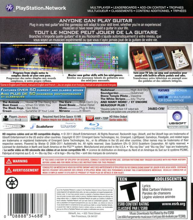 Rocksmith 2014 Edition PS4 - Video Game - Used - CaveGamers - Image 2
