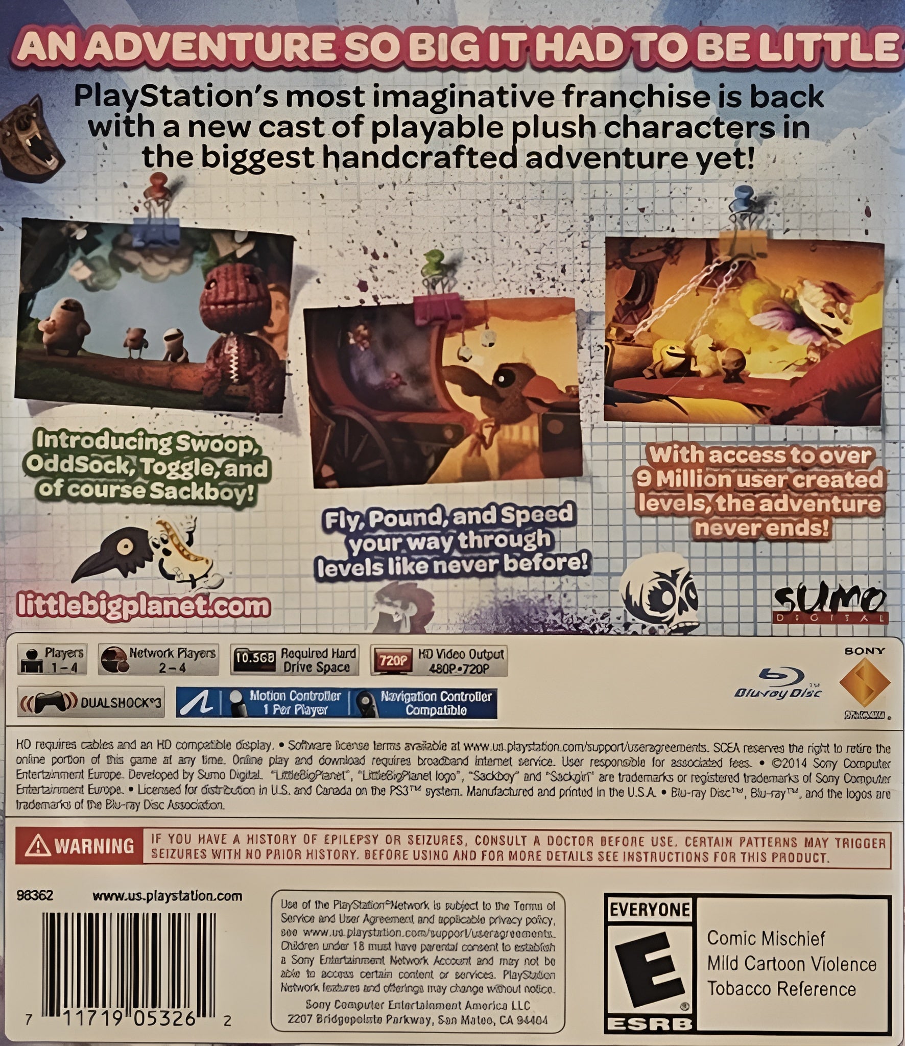 LittleBigPlanet 3 PS3 - Video Game - Used - CaveGamers - Image 2