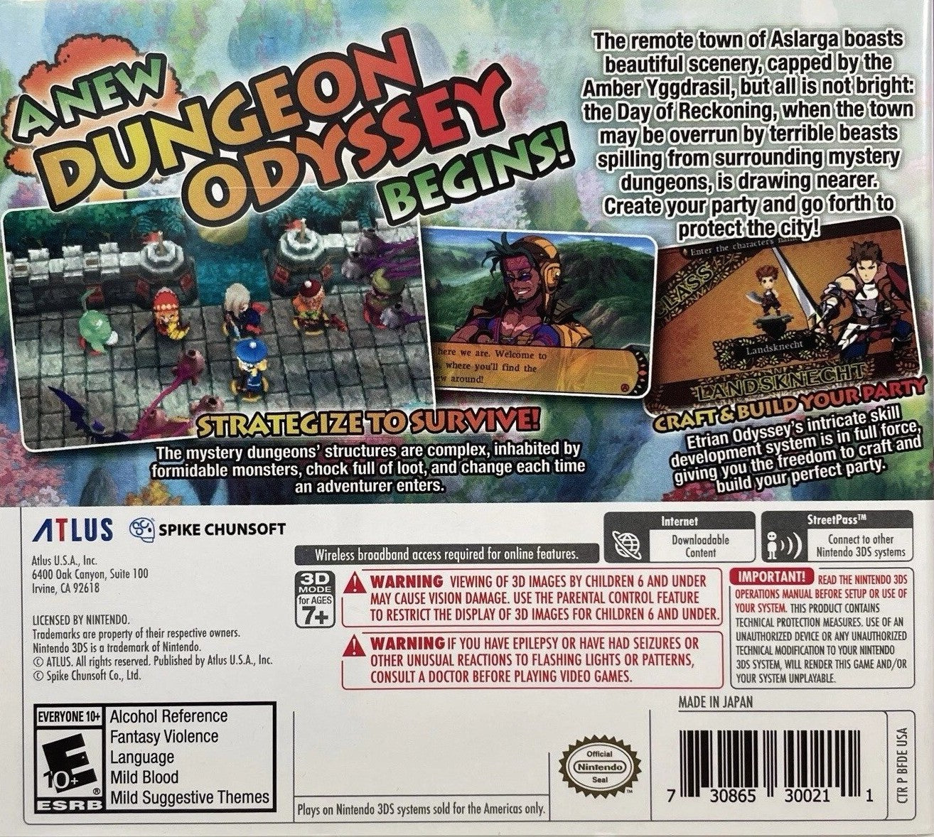 Etrian Mystery Dungeon 3DS - Video Game - Used - CaveGamers - Image 2