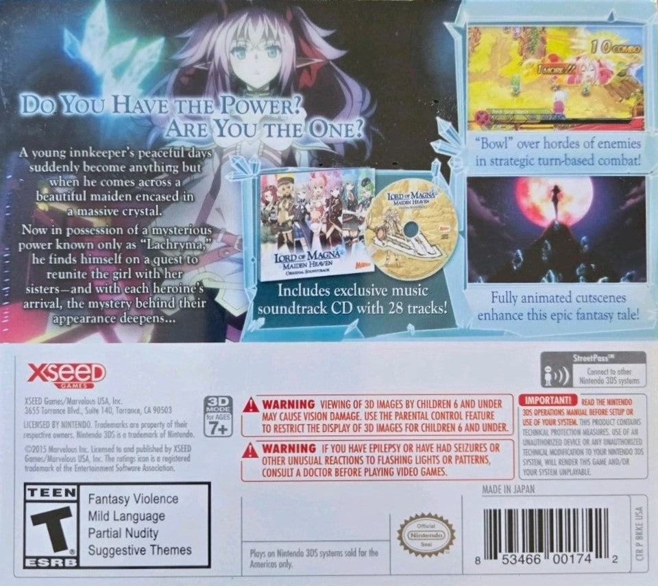 Lord of Magna: Maiden Heaven 3DS - Video Game - Used - CaveGamers - Image 2