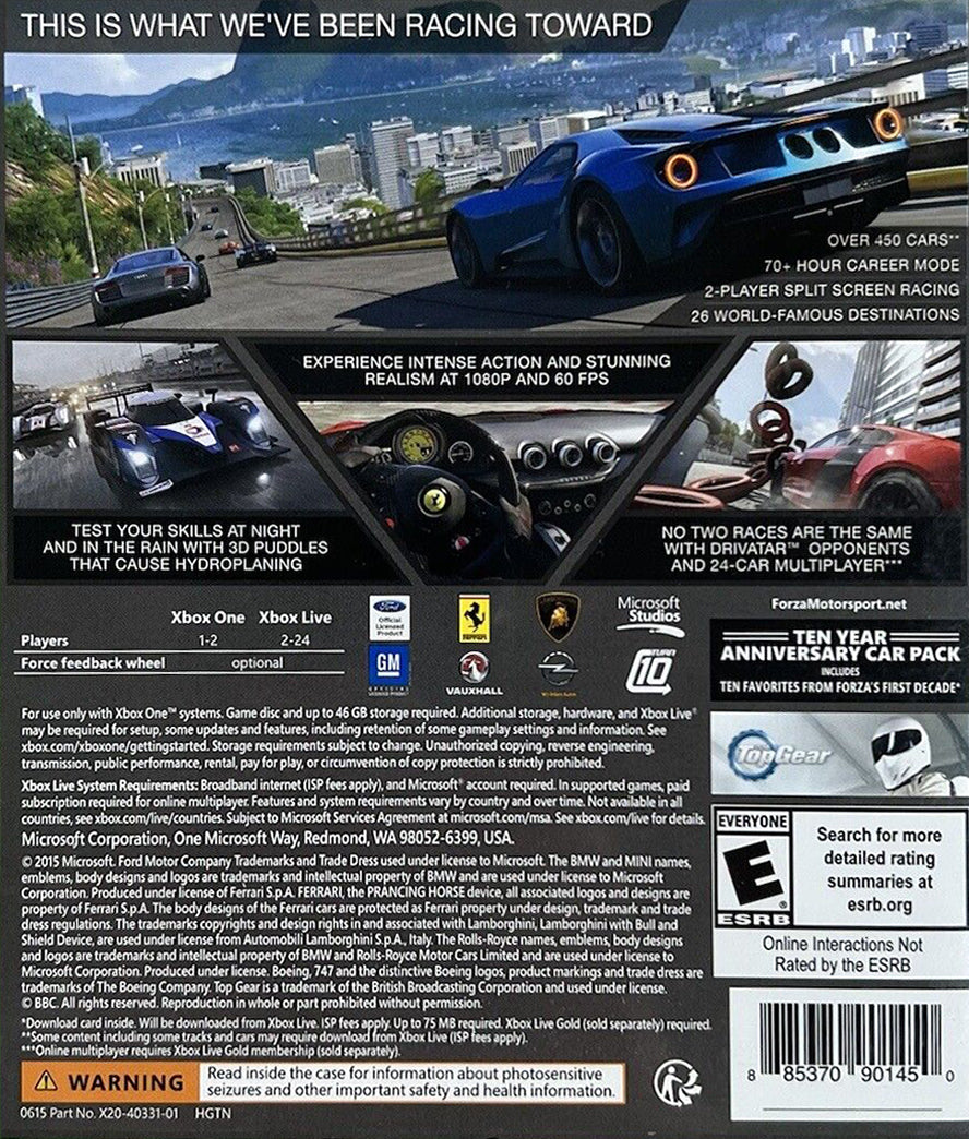 Forza Motorsport 6 Xbox One - Video Game - Used - CaveGamers - Image 2