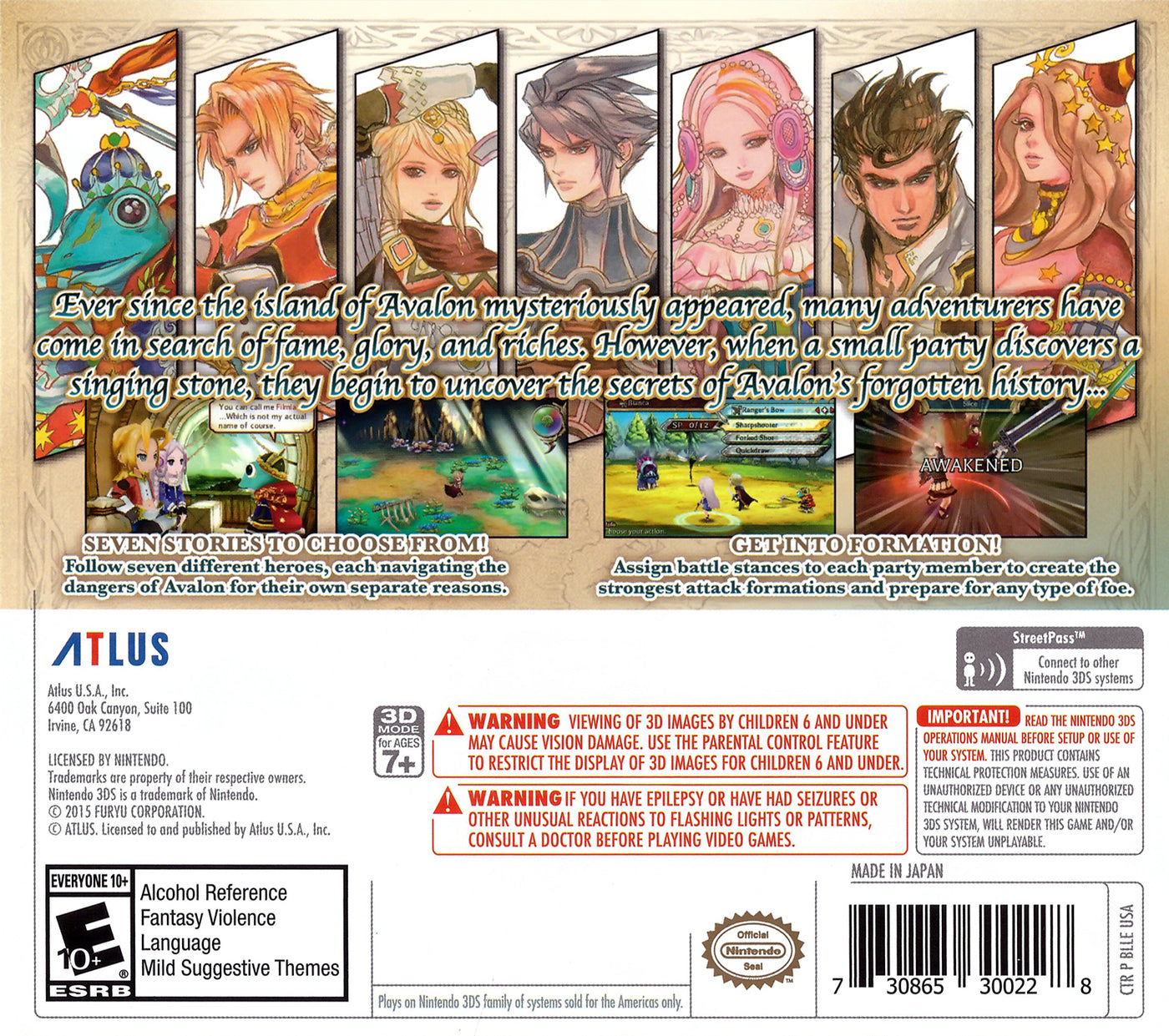 Legend of Legacy 3DS - Video Game - Used - CaveGamers - Image 2