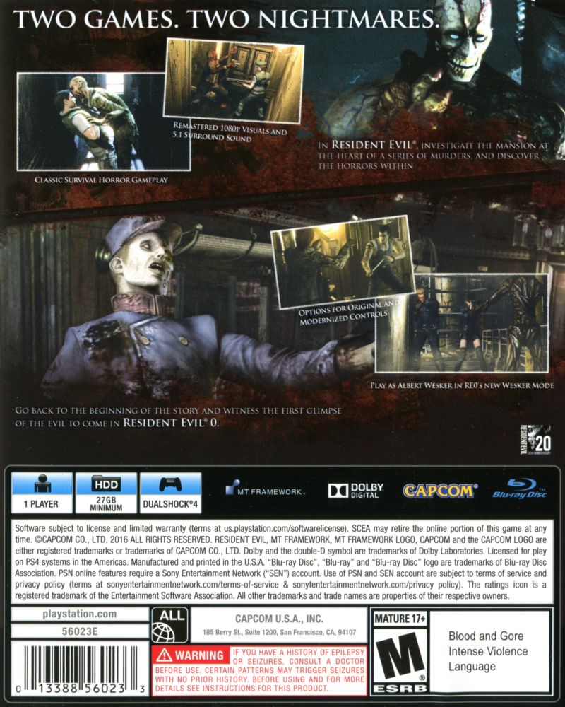 Resident Evil Origins Collection PS4 - Video Game - Used - CaveGamers - Image 2