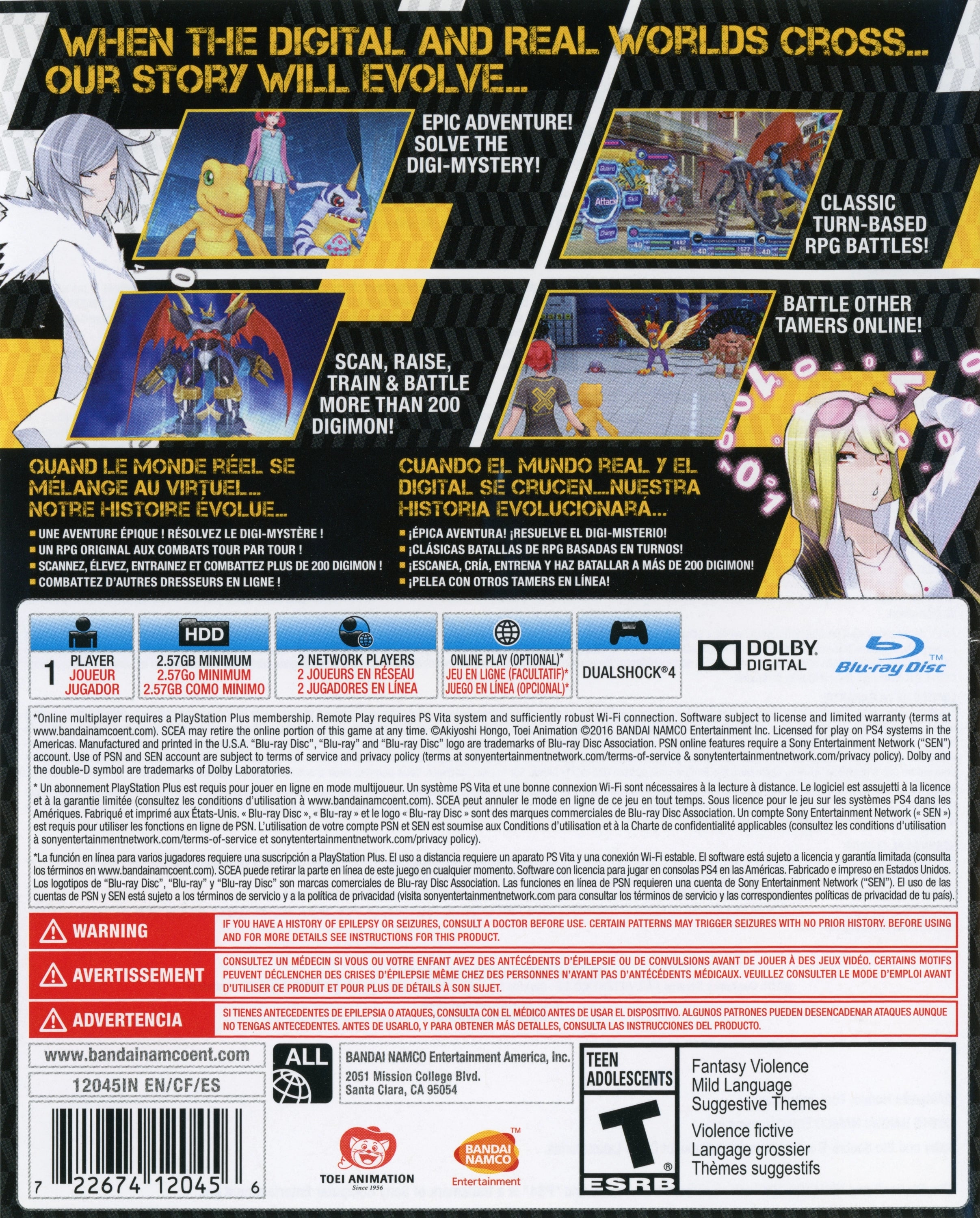 Digimon Story: Cyber Sleuth PS4 - Video Game - Used - CaveGamers - Image 2