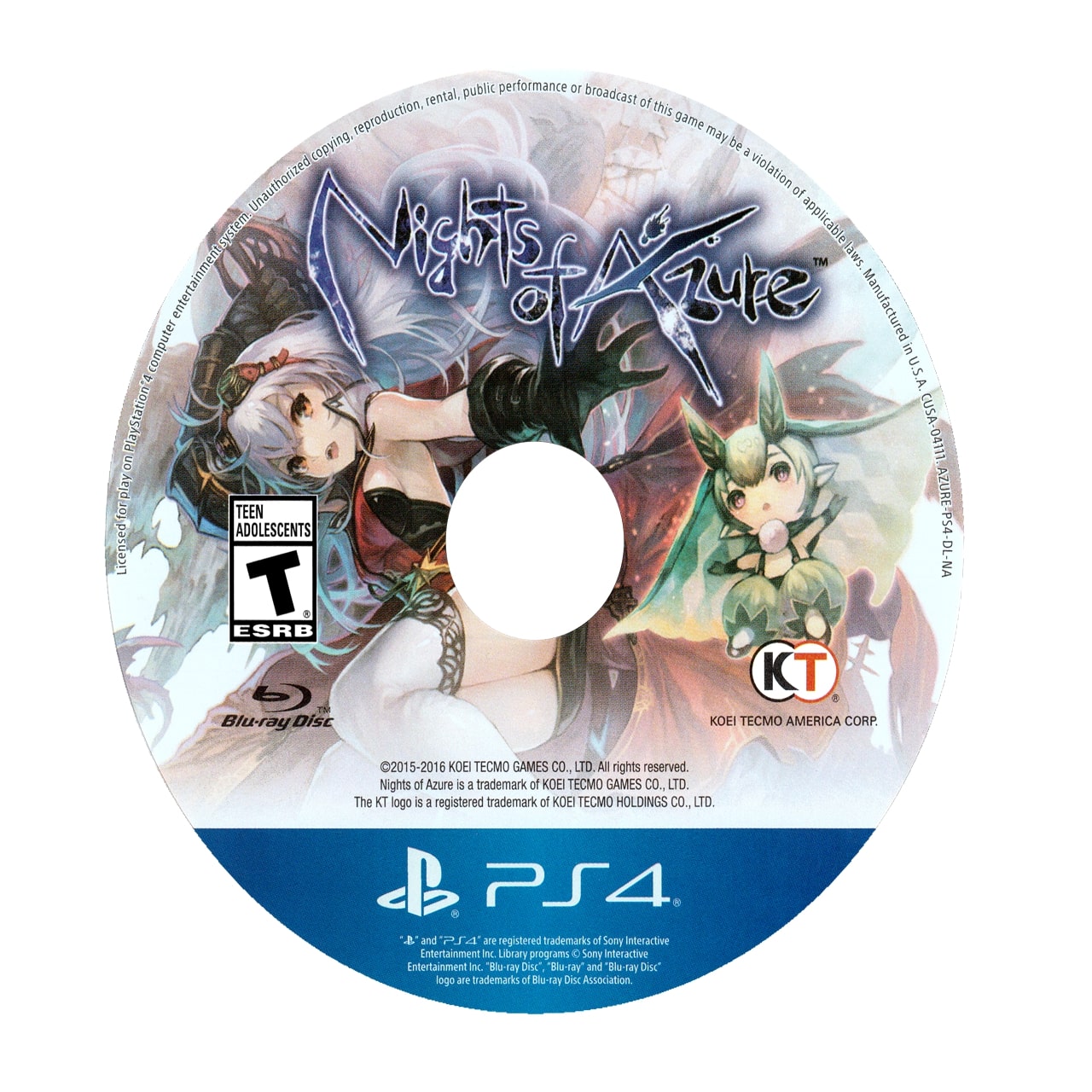 Nights of Azure PS4 - Video Game - Used - CaveGamers - Image 2