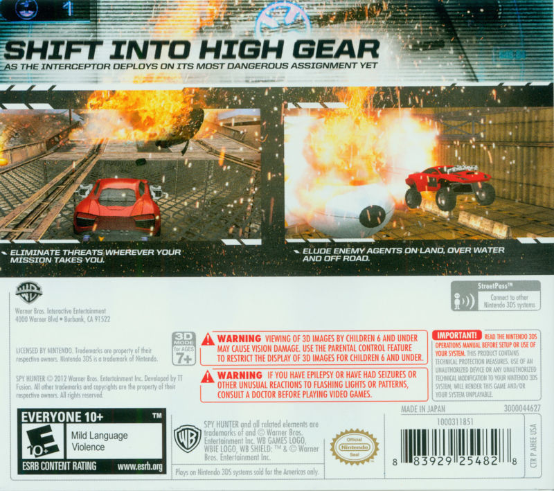 Spy Hunter 3DS - Video Game - Used - CaveGamers - Image 2