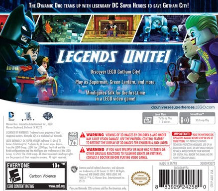 LEGO Batman 2: DC Super Heroes 3DS - Video Game - Used - CaveGamers - Image 2