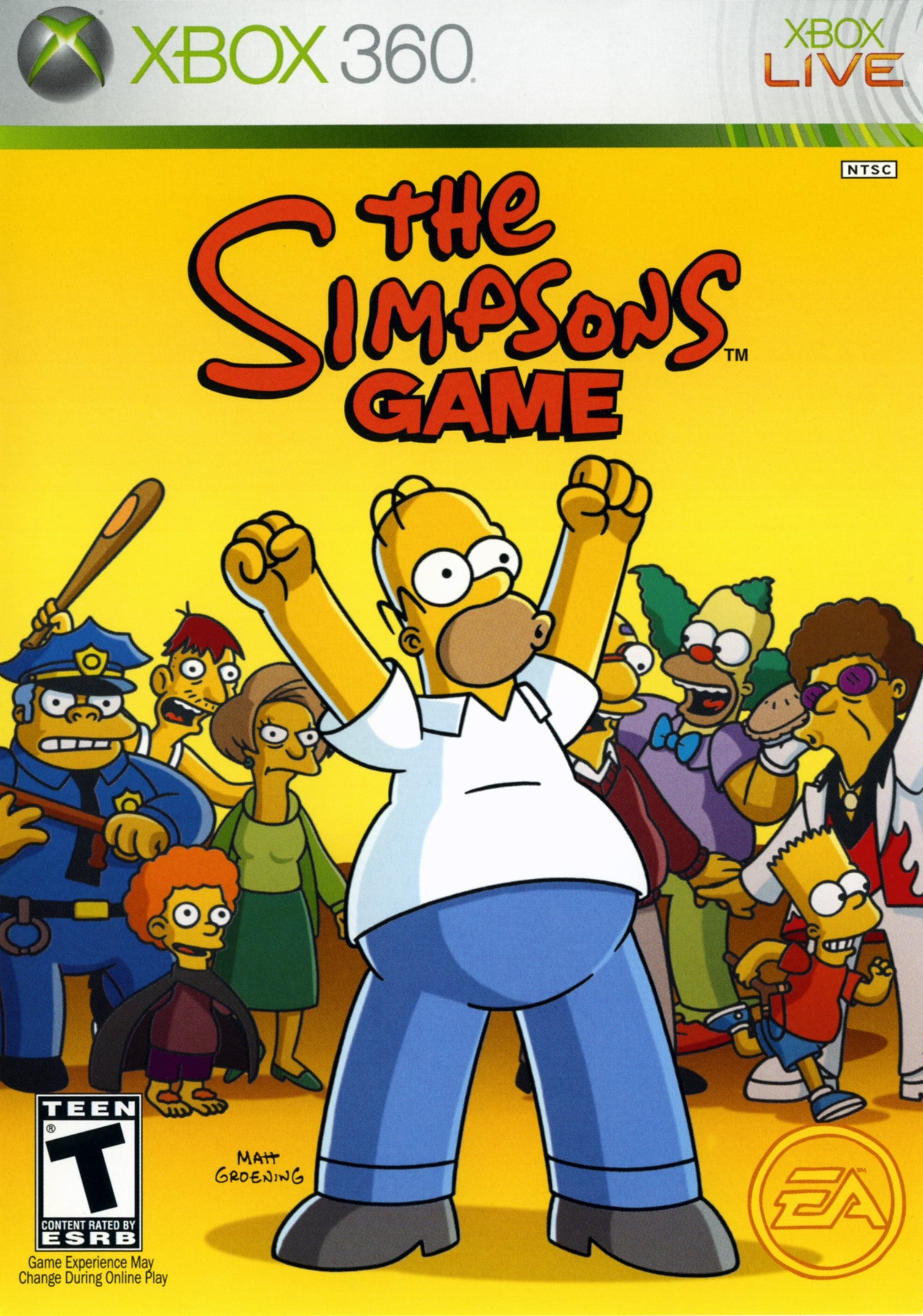 The Simpsons Game Xbox 360 - Video Game - Used - CaveGamers