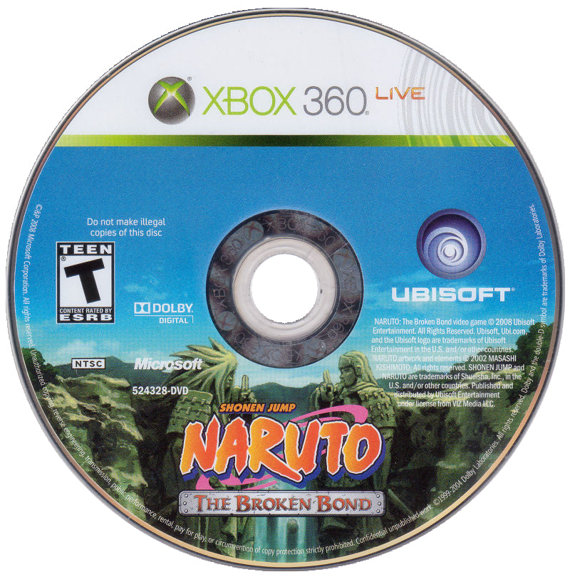 Shonen Jump Naruto: The Broken Bond Xbox 360 - Video Game - Used - CaveGamers - Image 3