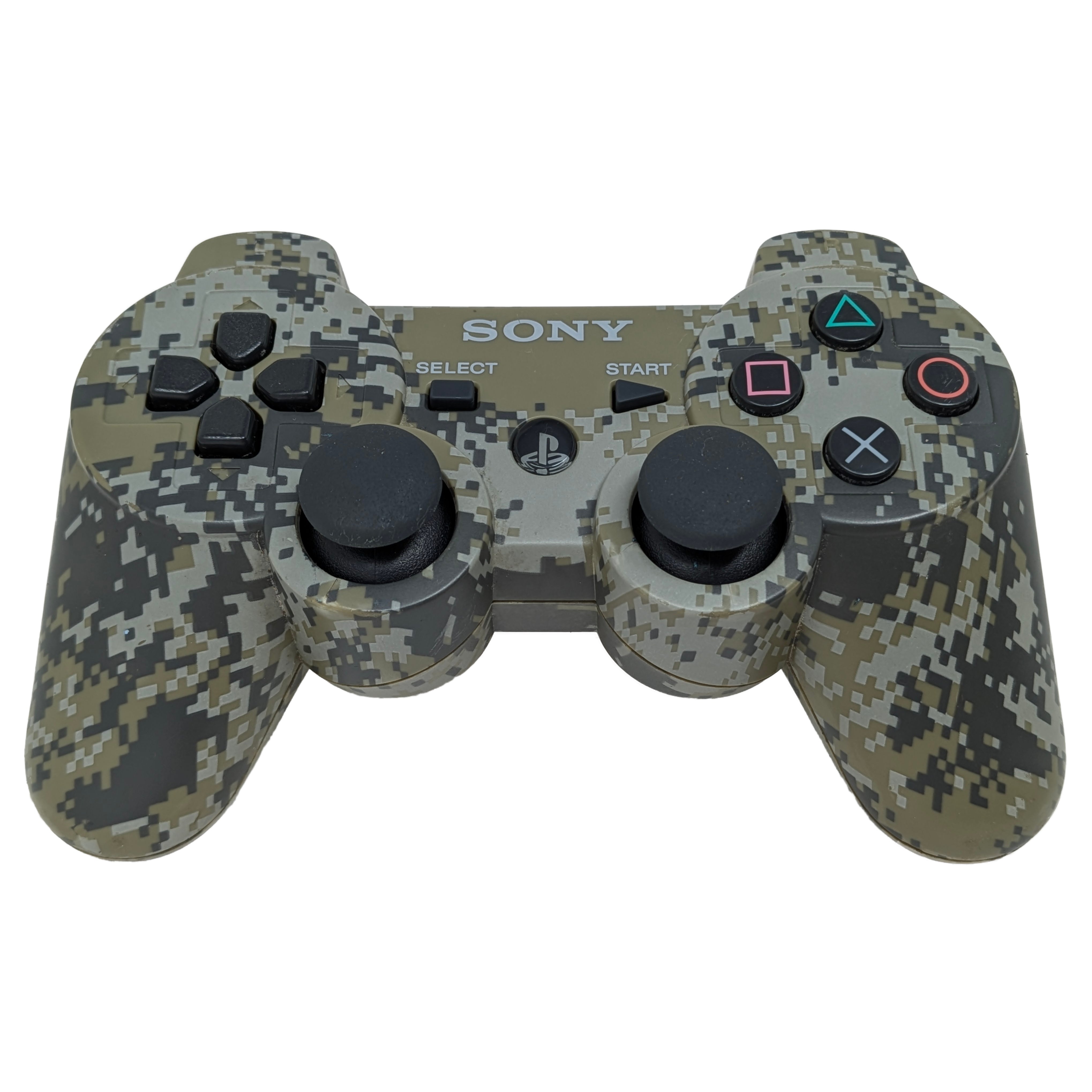 PlayStation 3 Dualshock 3 Wireless Controller - Camoflage PS3 - Video Game Accessory - Used - CaveGamers