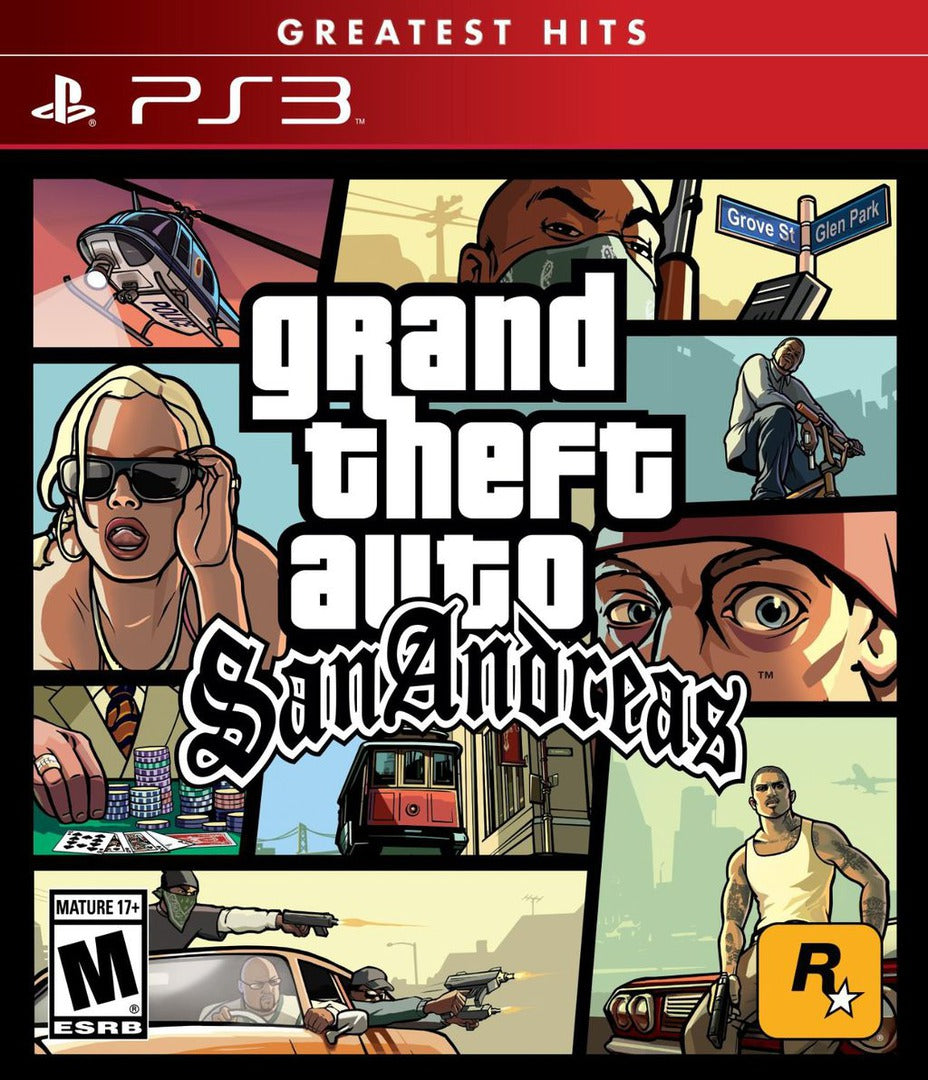 Grand Theft Auto San Andreas PS3 - Video Game - Used - CaveGamers