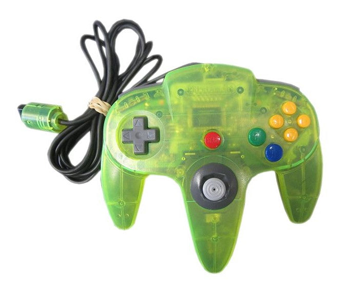 Nintendo 64 Controller - Extreme Green N64 - Video Game Accessory - Used - CaveGamers