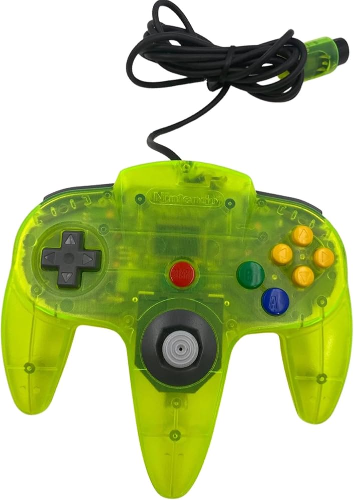 Nintendo 64 Controller - Extreme Green N64 - Video Game Accessory - Used - CaveGamers - Image 2