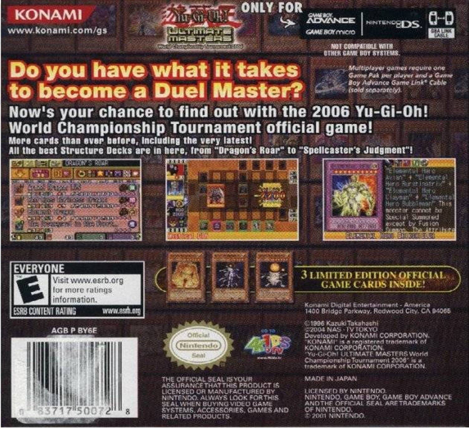 Yu-Gi-Oh! Ultimate Masters Game Boy Advance - Video Game - Used - CaveGamers - Image 2