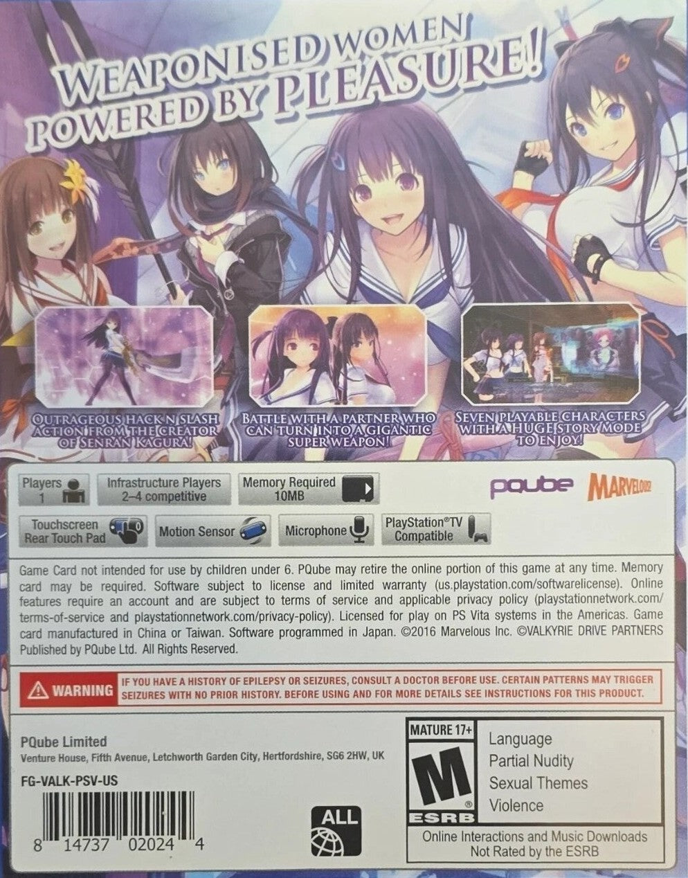 Valkyrie Drive Bhikkhuni PSV - Video Game - Used - CaveGamers - Image 2