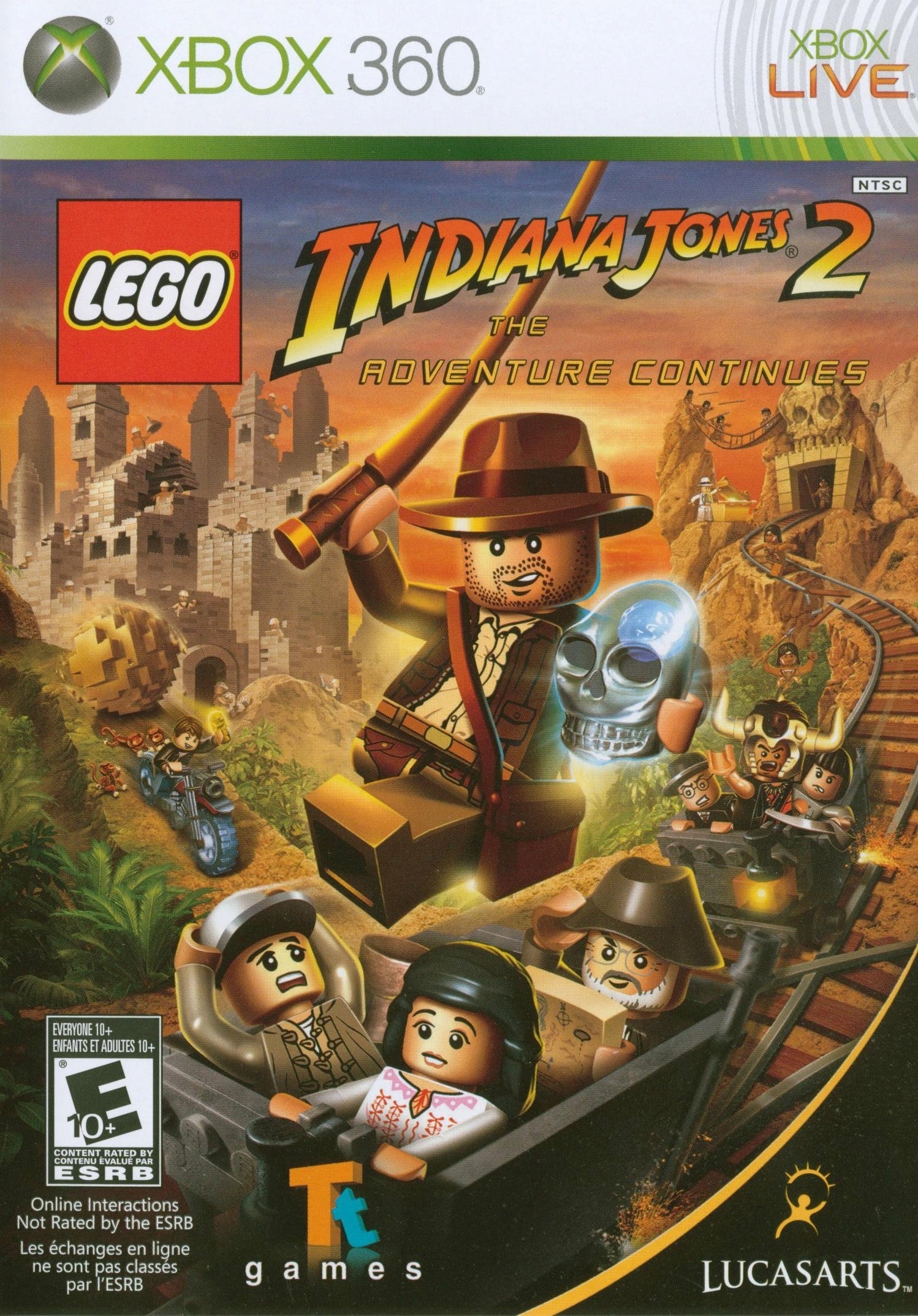 Lego Indiana Jones 2: The Adventure Continues Xbox 360 - Video Game - Used - CaveGamers