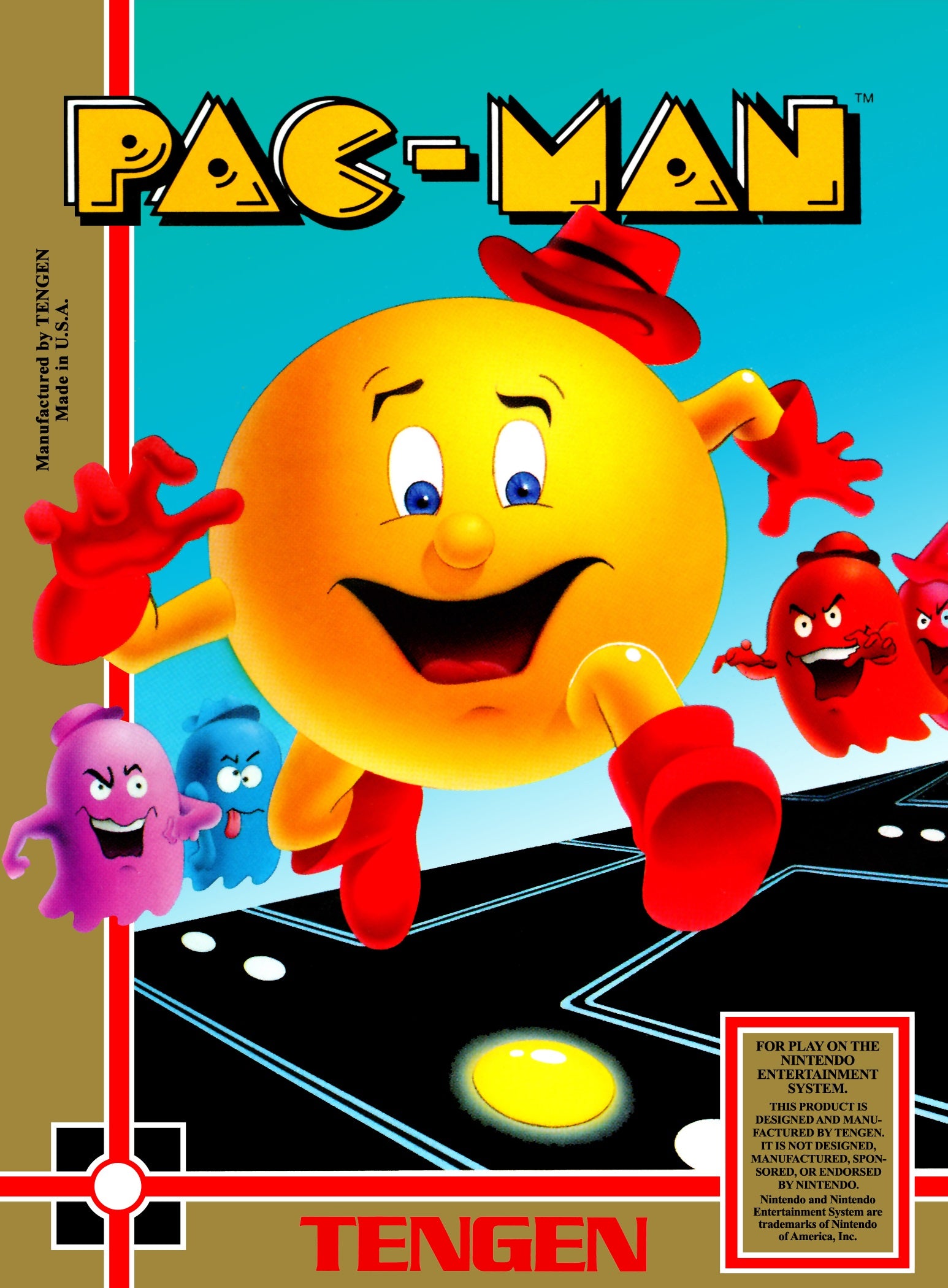 Pac-Man (Tengen) NES - Video Game - Used - CaveGamers