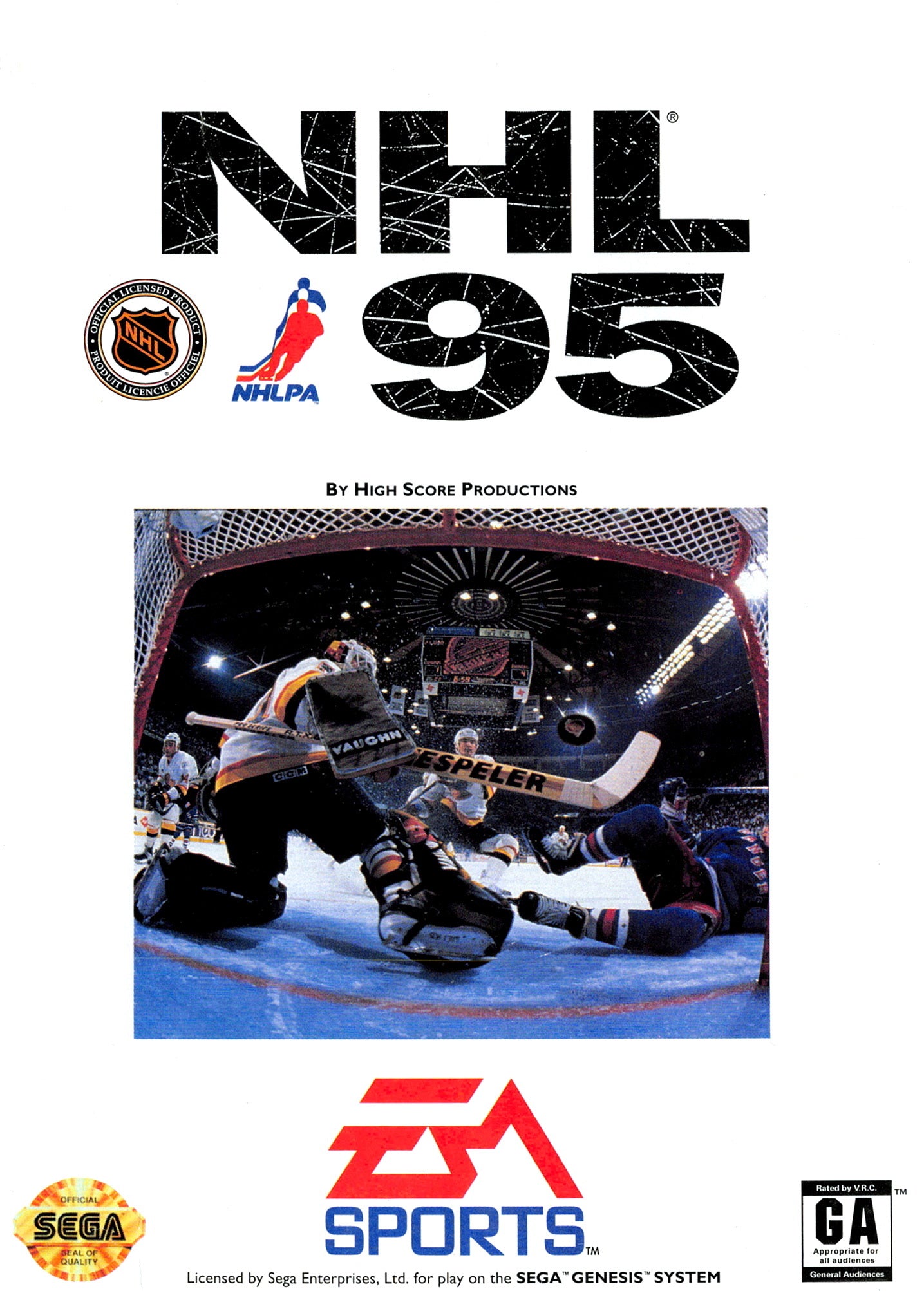 NHL 95 Genesis - Video Game - Used - CaveGamers