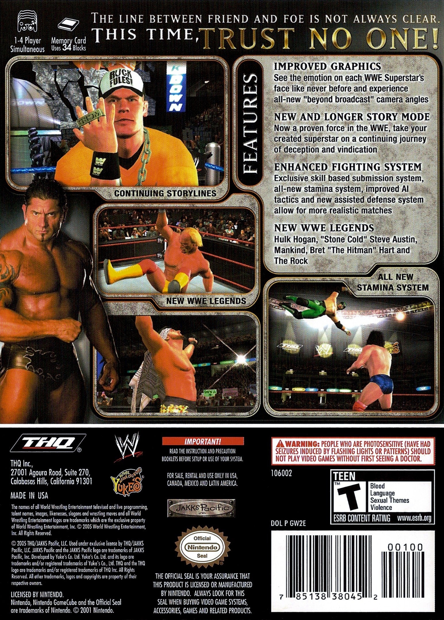 WWE Day of Reckoning 2 GameCube - Video Game - Used - CaveGamers - Image 2