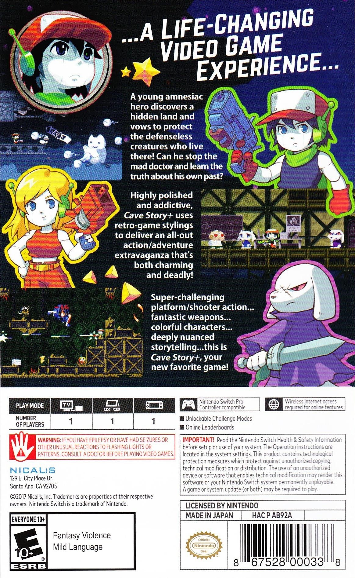 Cave Story+ Switch - Video Game - Used - CaveGamers - Image 2