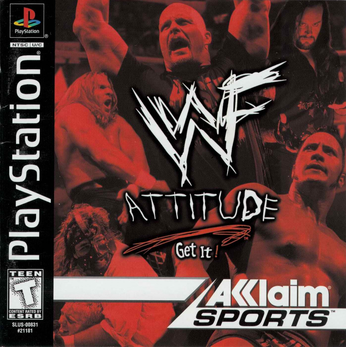 WWF Attitude Playstation - Video Game - Used - CaveGamers