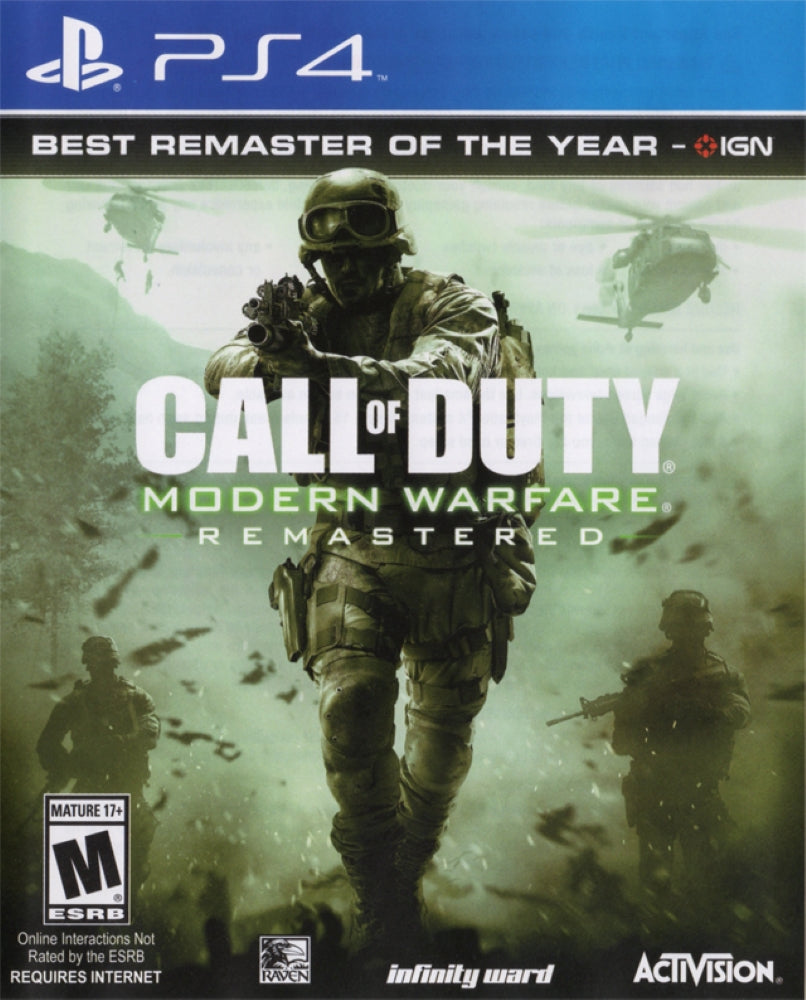 Call of Duty: Modern Warfare Remastered PS4 - Video Game - Used - CaveGamers