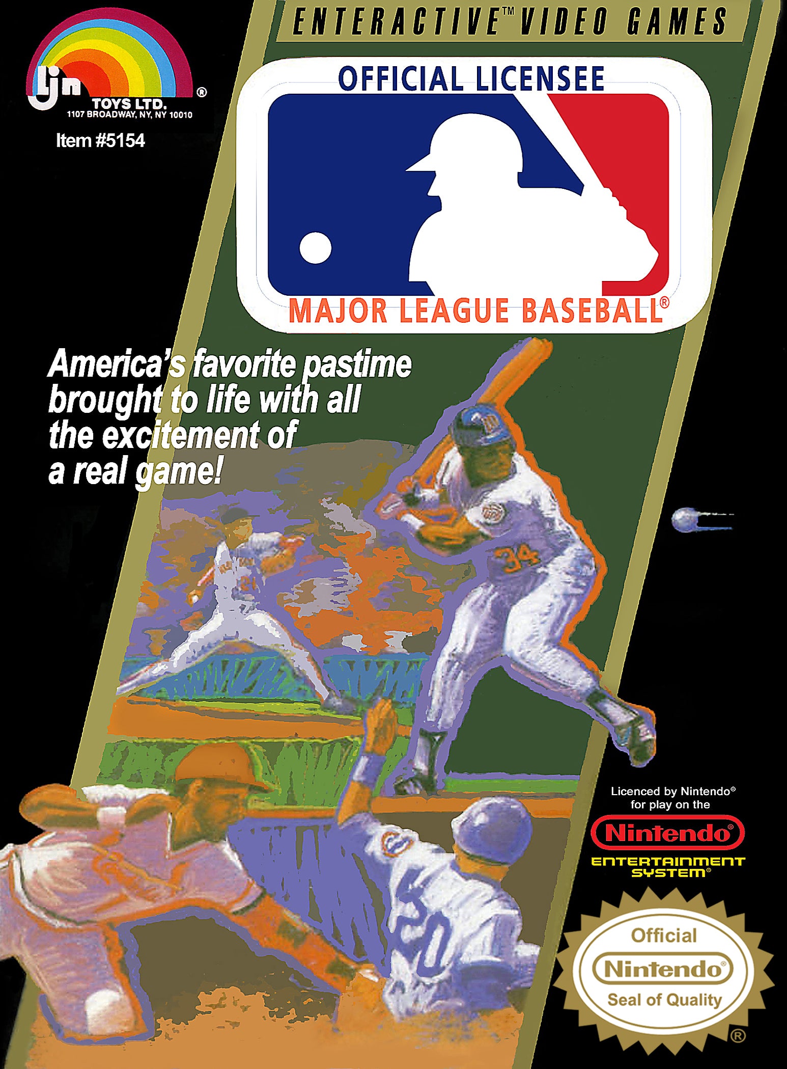 Major League Baseball NES - Video Game - Used - CaveGamers