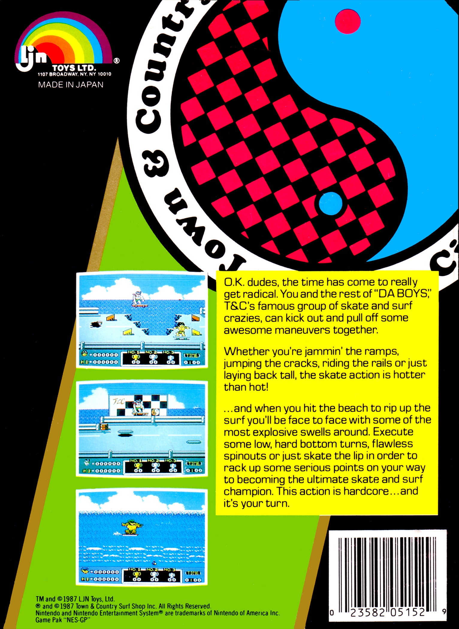 T & C Surf Designs NES - Video Game - Used - CaveGamers - Image 2