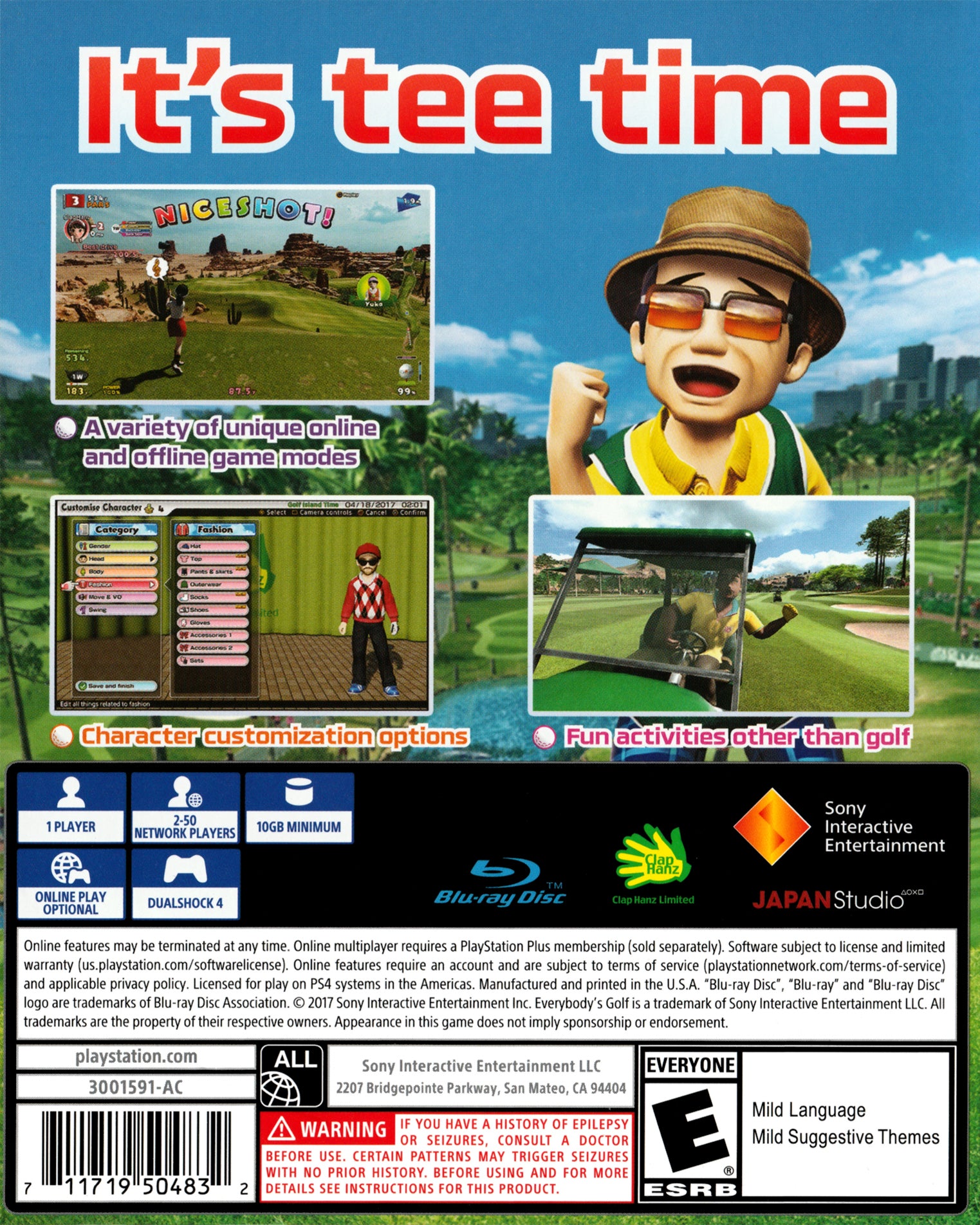Everybody's Golf PS4 - Video Game - Used - CaveGamers - Image 2