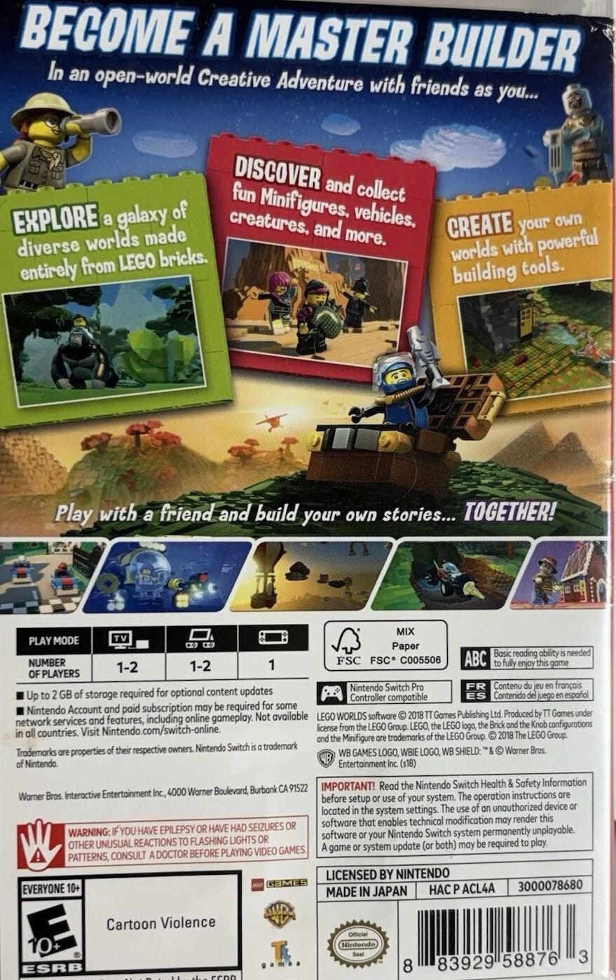 LEGO Worlds Switch - Video Game - Used - CaveGamers - Image 2
