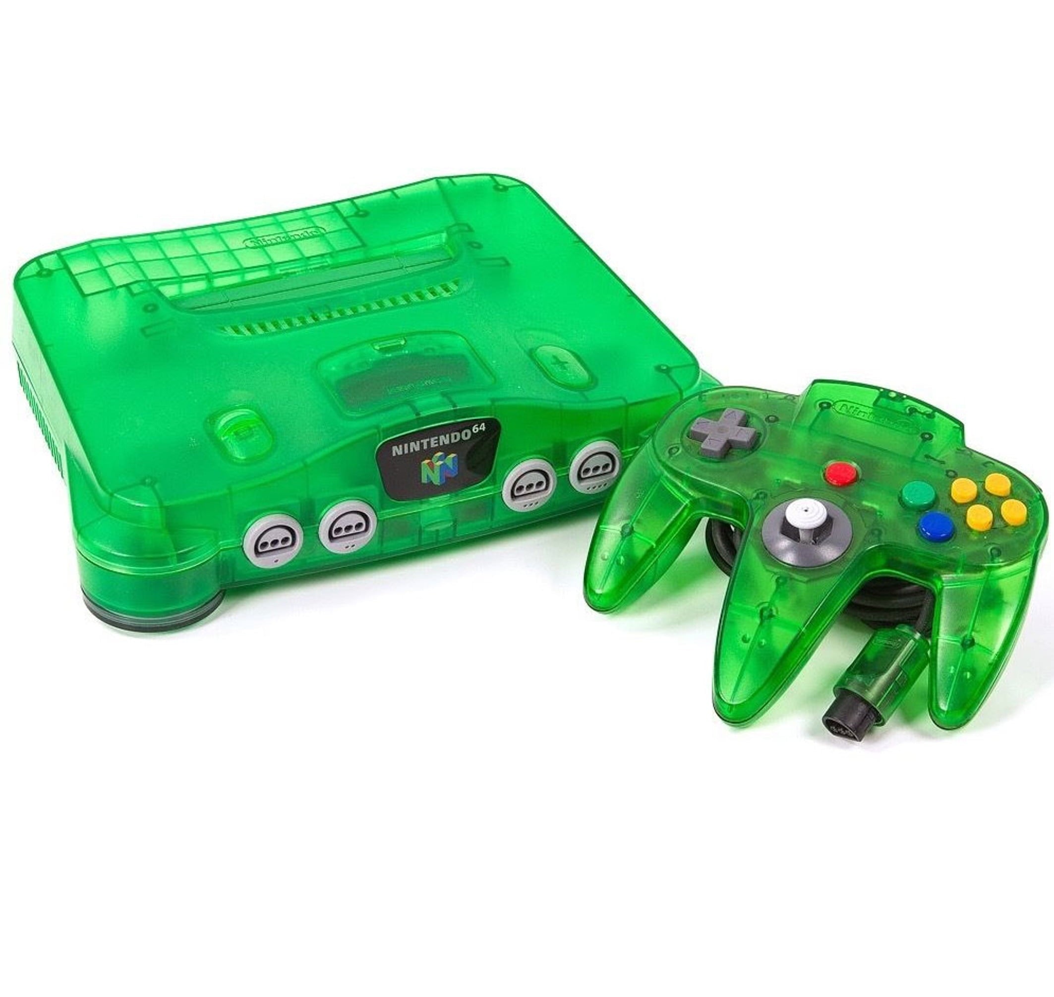 Nintendo 64 Console - Jungle Green N64 - Video Game System - Used - CaveGamers