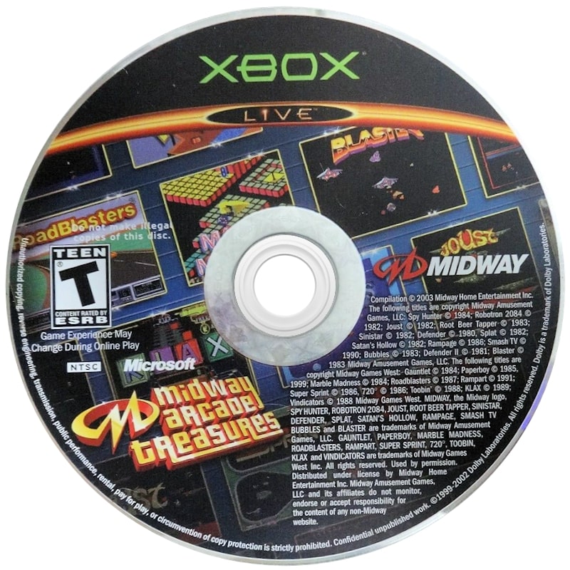 Midway Arcade Treasures Xbox - Video Game - Used - CaveGamers - Image 3