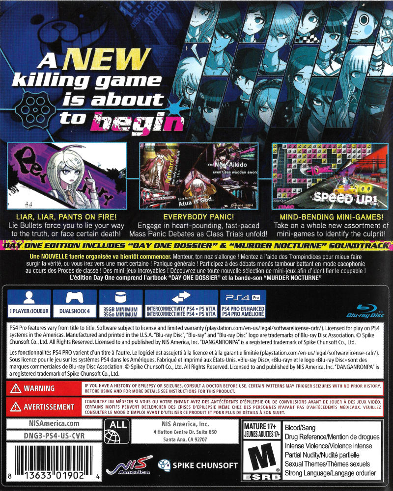 Danganronpa V3: Killing Harmony PS4 - Video Game - Used - CaveGamers - Image 2