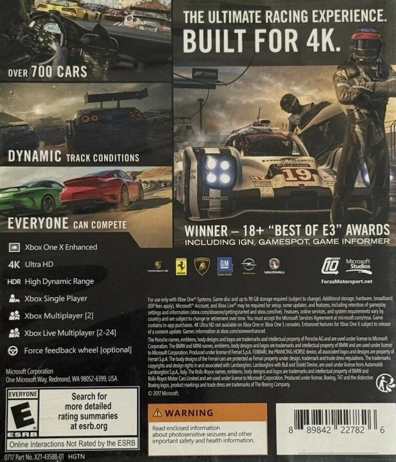 Forza Motorsport 7 Xbox One - Video Game - Used - CaveGamers - Image 2