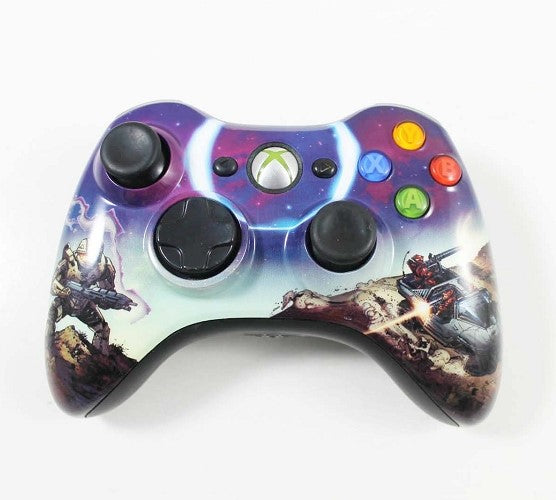 Xbox 360 Wireless Controller - Halo 3 Spartan Edition - Video Game Accessory - Used - CaveGamers