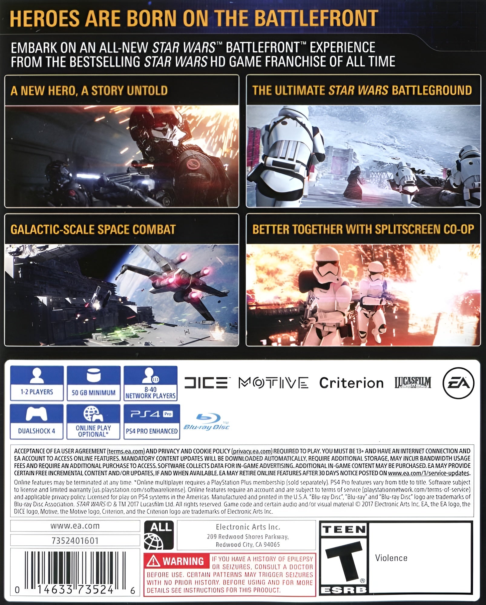 Star Wars: Battlefront II PS4 - Video Game - Used - CaveGamers - Image 2